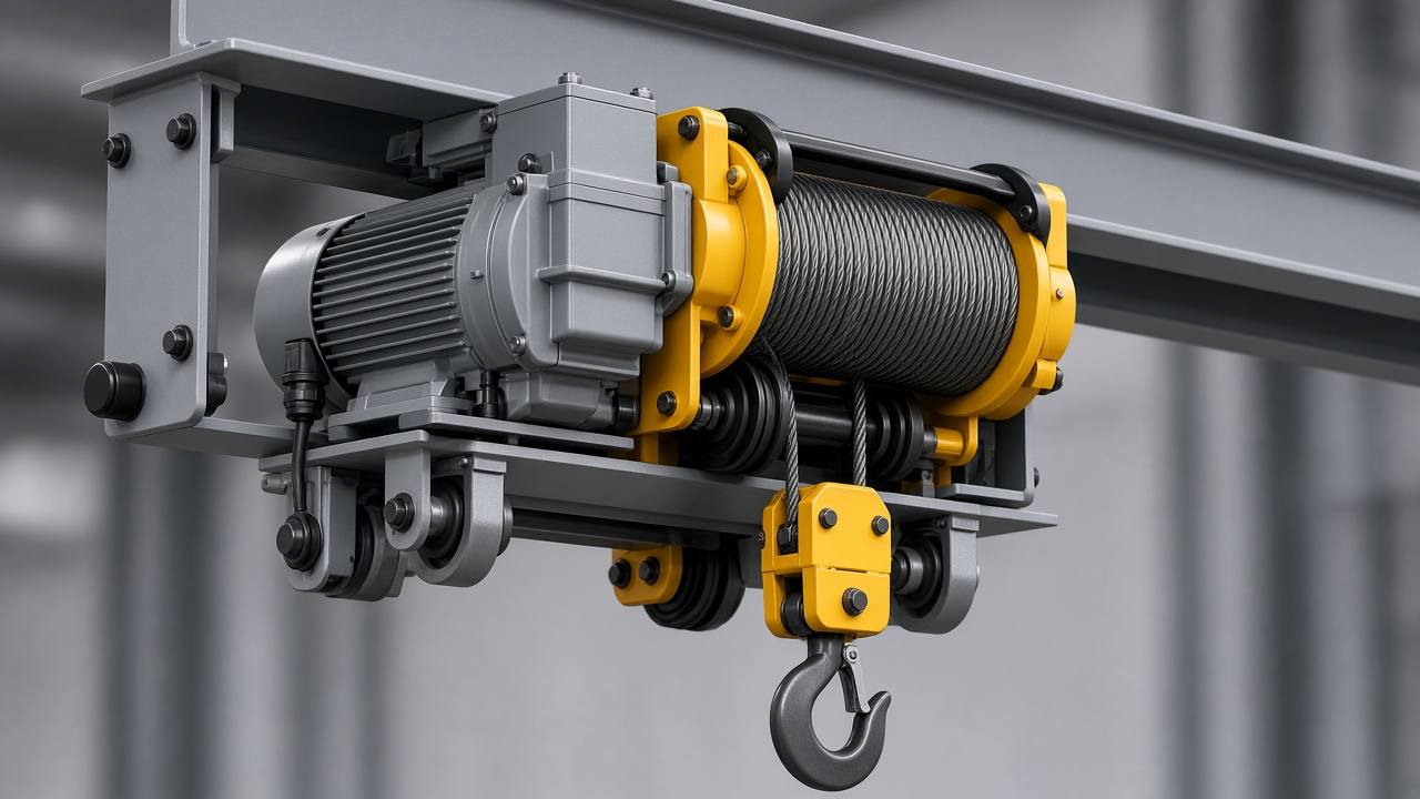 Electric hoist illustration