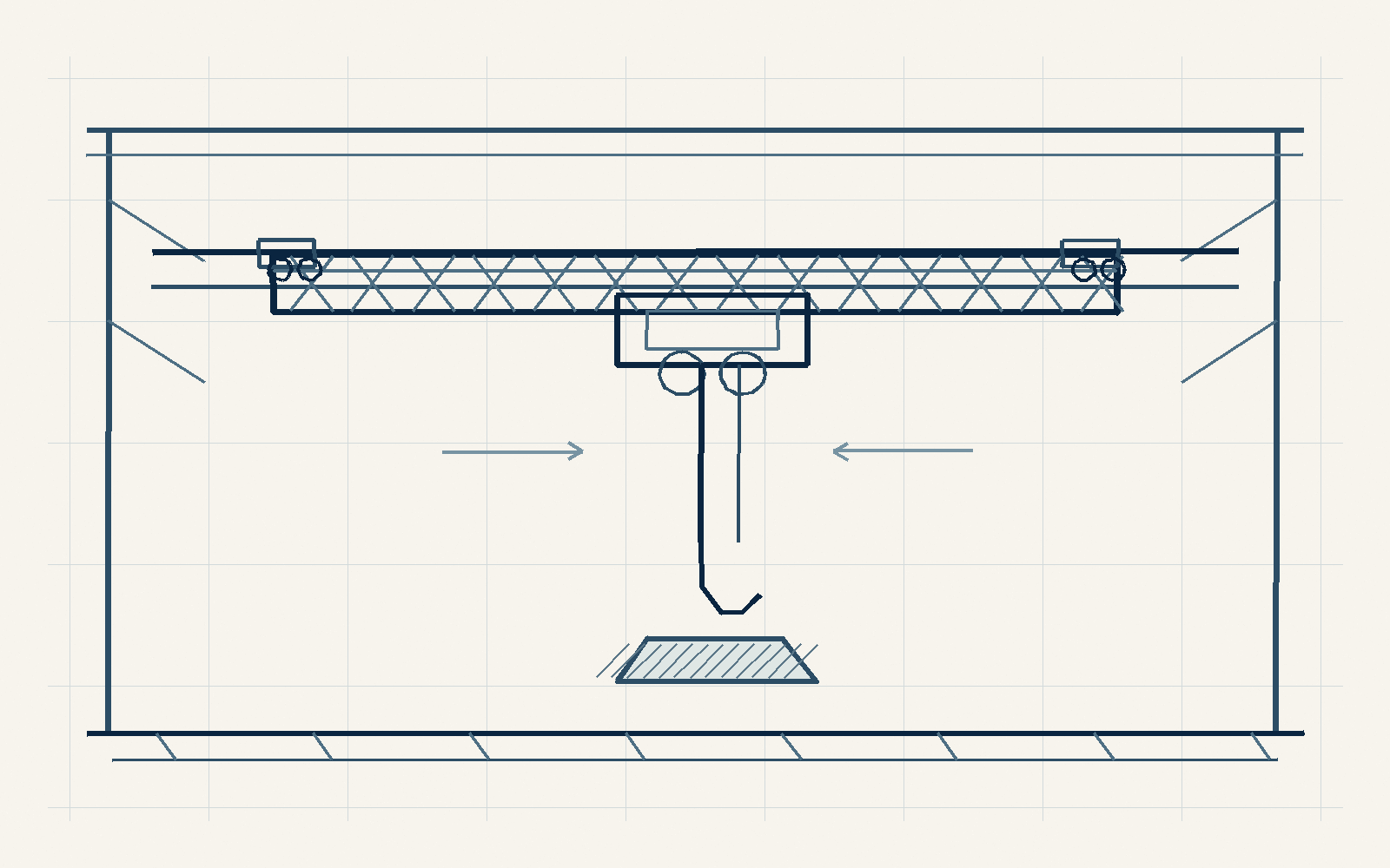 Overhead crane schematic